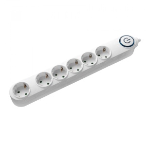 SAMUS 6PI5-3680- Prelungitor 6 prize schuko, 5M, 3680W, 3X 1,5MMP, intrerupator
