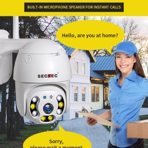 ST-393-2MDL Camera supraveghere Pan/Tilt, WIFI, 2M/1080p, stocare in cloud sau pe card, 4 LED IR + 4 x LED alb