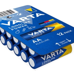 VARTA LONGLIFE POWER LR6 AA (tip 4906)- Baterii alcaline avansate, 12 bucati