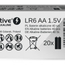 EverActive LR6 AA Industrial Alcaline- Baterii alcaline, 40 bucati (20 carduri cu 2 buc.)