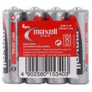 Maxell R6/AA- Baterii Zinc Carbon, 4 bucati