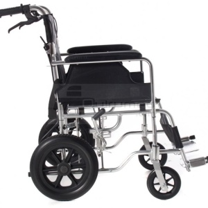 QMED 183-865LABJ-46 - Scaun cu rotile din aluminiu pentru calatorie