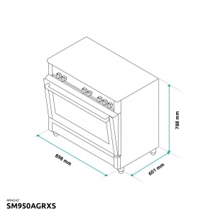 SAMUS SM950AGRXS- Aragaz