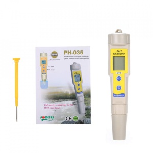 OW-035 Tester pH profesional, pentru lichide, indicator temperatura, cu baterii