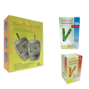 EasyTouch GU + 50 teste glicemie + 25 teste acid uric