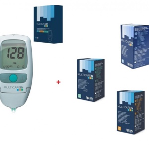 MULTICARE-IN + 50 teste glicemie + 25 teste colesterol + 25 teste trigliceride