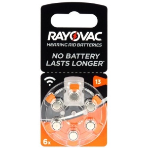 Rayovac 13- Baterii pentru aparate auditive, 6 bucati