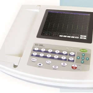 ECG1200G - electrocardiograf 12 canale, profesional, printare termica, ecran LCD