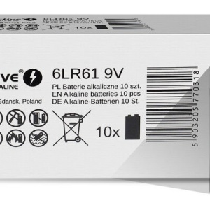 EverActive Pro 6LR61 / 6LF22 9V- Baterii alcaline 10 bucati (cutie/contractabil)