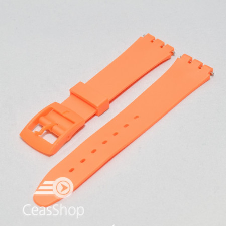 Curea tip Swatch 17 mm portocalie