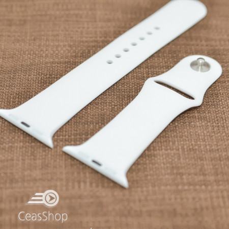 Curea silicon albă Apple Watch - 38mm