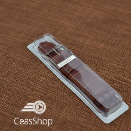 Curea tip SWATCH 23mm maro