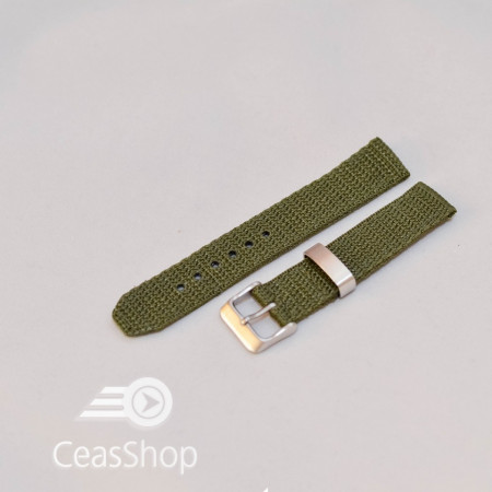 Curea din tesatura de nylon verde 20mm - 34091