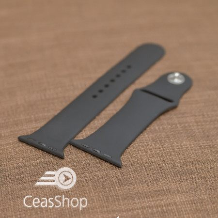 Curea silicon neagră Apple Watch - 42mm