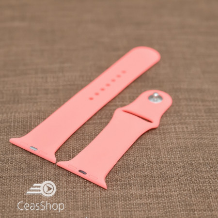 Curea silicon rosu piersică Apple Watch - 42mm