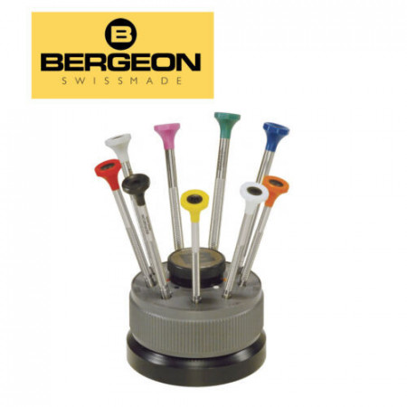 Set 9 șurubelnițe cu stand rotativ Bergeon - 30081 - S9