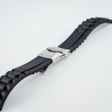 Curea silicon neagra 20mm - 20486