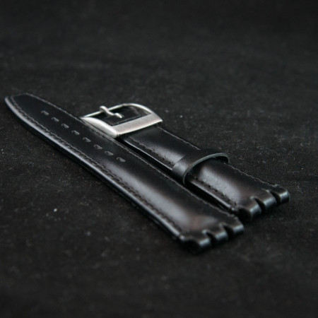 Curea tip SWATCH 19 mm neagra - 34008