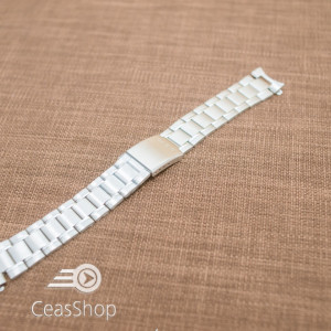 Bratara argintie Casio 20mm capat curbat