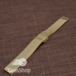 Bratara milaneza fina aurie 12mm -39857