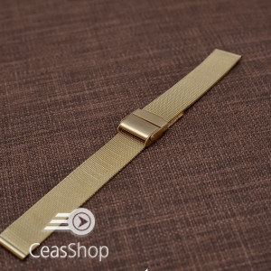 Bratara milaneza fina aurie 18mm -39863
