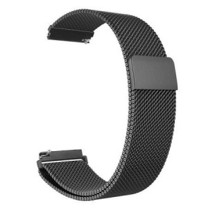 Bratara smartwatch neagră cu magnet si telescop Quick Release 20mm -56994
