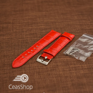 Curea model crocodil captusita roșie 20m - 45791