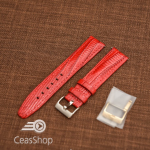 Curea model soparla captusita pe jumătate roșie 20mm - 45815