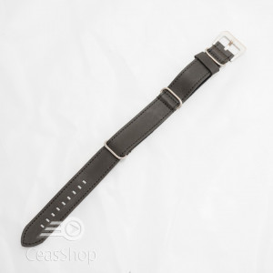 Curea NATO piele neagra 20mm vintage- 38520