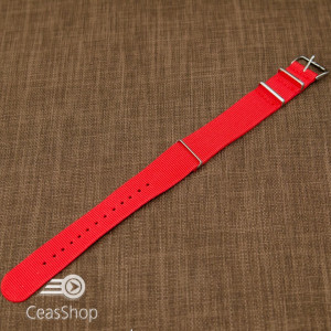 Curea NATO rosie 20mm - 40893