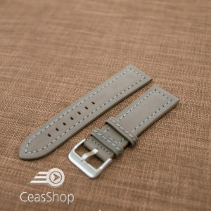 Curea piele gri 24 mm - 42220