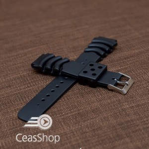 Curea poliuretan neagra 20mm(26mm) - 39929