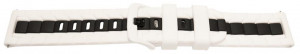 Curea silicon doua culori QR alb cu negru 20mm- 62262
