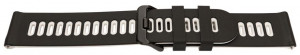 Curea silicon doua culori QR neagra cu alb 20mm- 62202