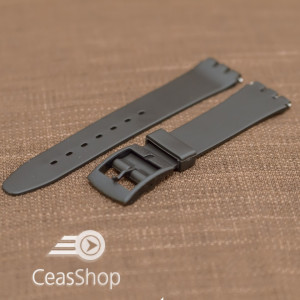 Curea tip Swatch 14 mm neagra - 30993