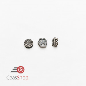 Charm pentru bratara tip Pandora milaneza neagră