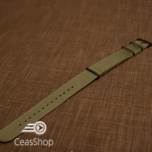 Curea NATO verde olive 18mm catarame negre - 36565