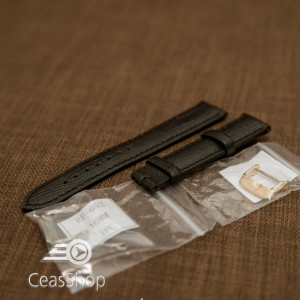 Curea neagra piele vitel model soparla captusita 12mm - 35960