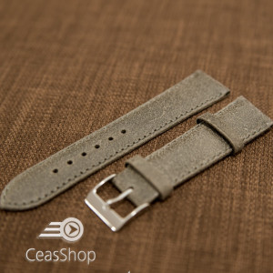 Curea piele gri vintage 18mm - 42236