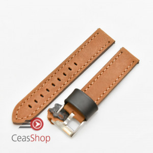 Curea piele maro deschis vintage QR 24mm - 3990324