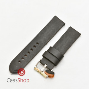 Curea piele neagră vintage QR 24mm - 3830124