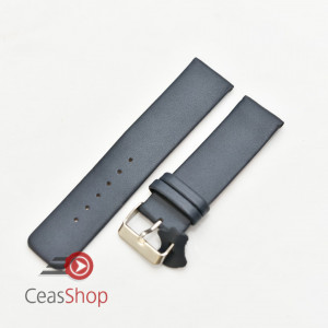 Curea piele vitel albastra plata,semi lucioasa 20mm - 3270520