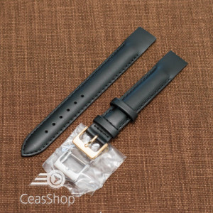 Curea piele vitel neagră, open end, 12mm - 36007