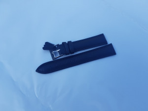 Curea piele vitel neagră semilucioasă 20mm - 7020120