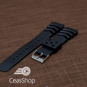 Curea poliuretan neagra 22mm(26mm) - 39930