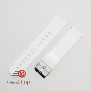 Curea silicon albă, telescop QR, 18mm -402218