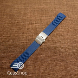 Curea silicon navy capat curbat 18mm - 47977