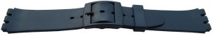Curea tip Swatch 17 mm albastra
