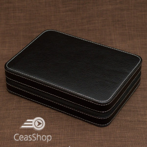 Caseta pastrare 8 ceasuri voiaj neagra