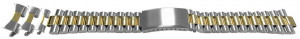 Bratara bicolora model Rolex President capete curbate 18-22mm - 51397